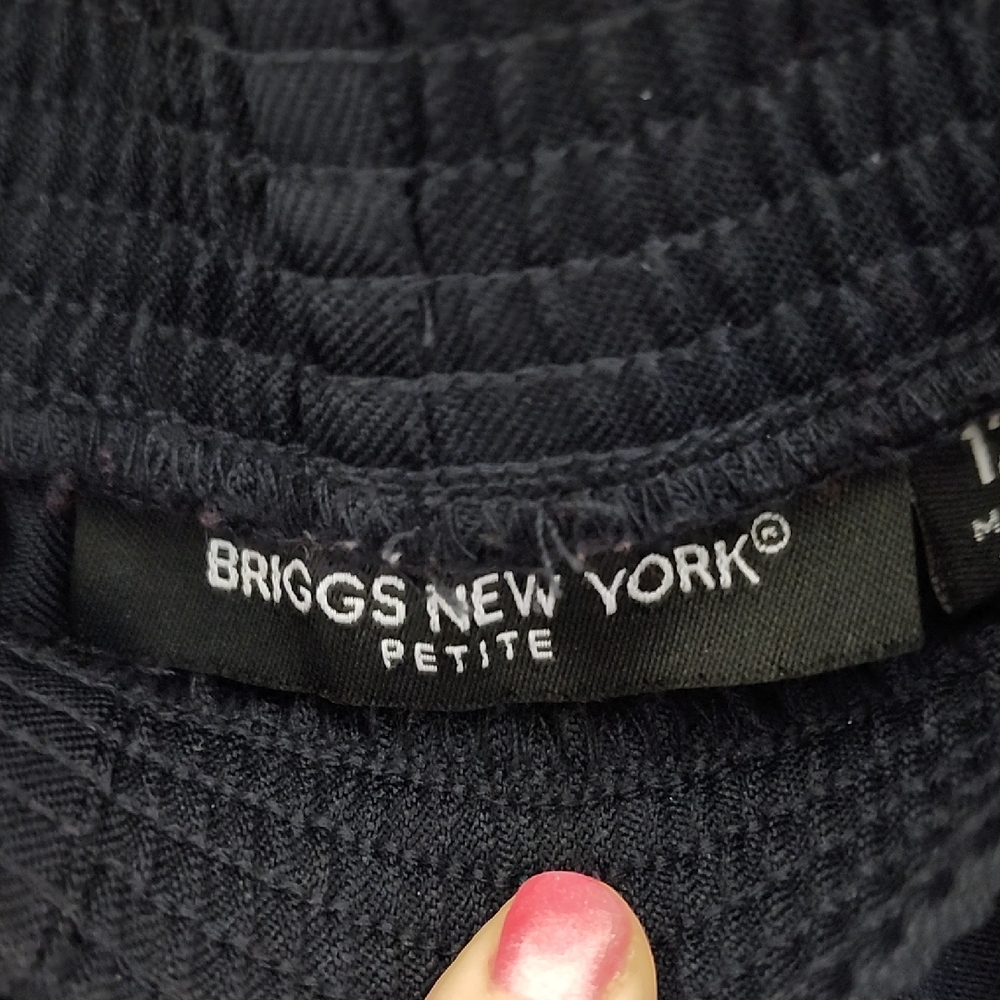 Briggs New York Blue Casual Trousers with Relaxed Fit and Elastic Cuffs - Picture 2 of 9